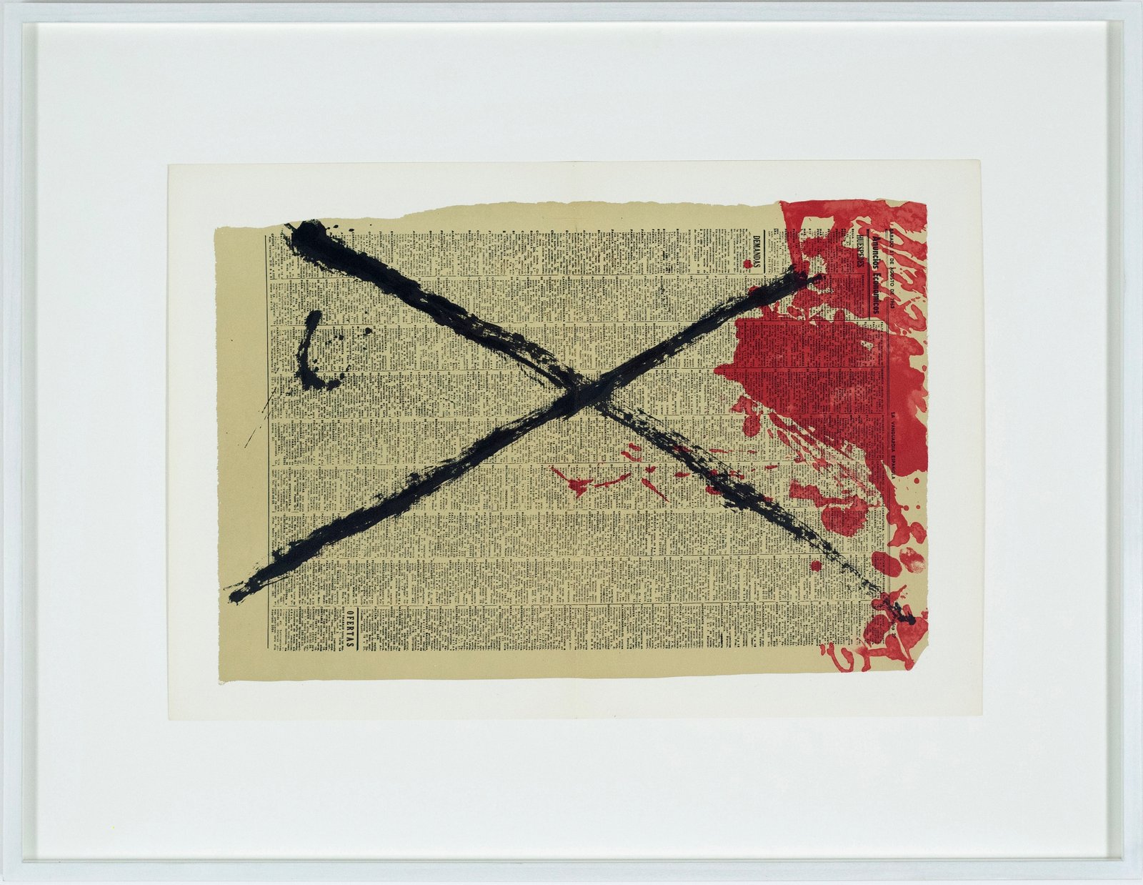 antoni tapies / 'newspaper' / dlm 175 / 22/072 | twentieth